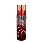 perfume spray bottle screw glass bottles black blue red pink green cap plastic
