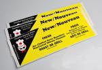 Glossy waterproof self adhesive artpaper food product packaging sheet labels