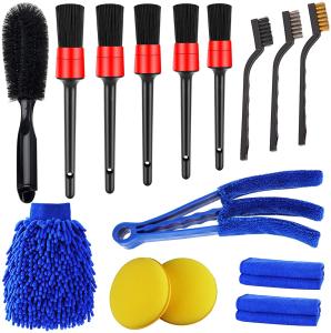 Wholesale Microfiber 15PCS Tire Interior Car Cleaning Brush Kit Eco Friendly from china suppliers