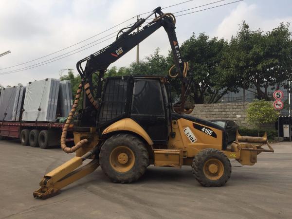 Used Caterpillar Wood Working Machine 416e Timber Backhoe Loader Grab Pipe