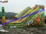 Waterproof Rent Inflatable Slide , Jungle Big Inflatable Slide Slip For Children