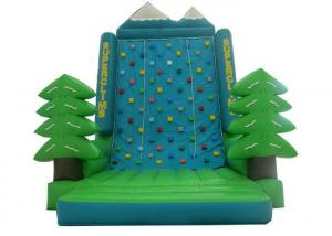 Wholesale Green Tree Rock Climbing Wall Inflatable , Sports Games Bounce House With Climbing Wall from china suppliers