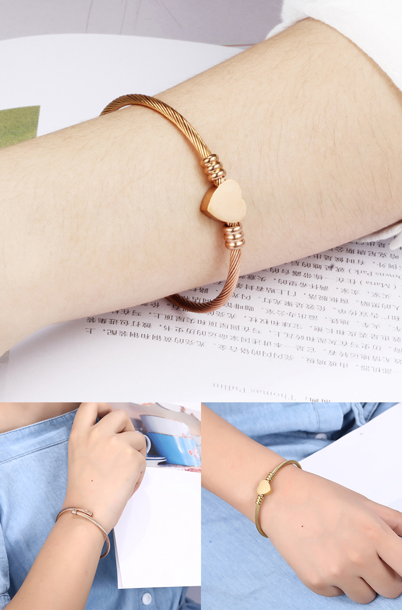 Goldplated Stainless Steel Bangle Charm Bracelets Endless Insert ODM