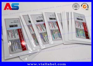 Wholesale Holographic 10ml Pharmacy Injection Peptide Bottle Labels labels for glass vials from china suppliers