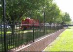 Heavy Duty Black Steel Fence For Commercial Project OEM / ODM Available