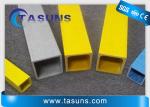 Anti UV Pultruded Frp Fiberglass Square Tubes For Mark Pole