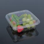 Hengmaster Pet Clear Serving Oval Disposable Plastic Tray White