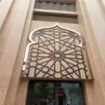 Gold Metal Laser Cut Panels For Sunshades Louver Window Screen