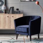 Home Living Room Upholstered Fabric Leisure Relax 78cm 71cm Small 1 Seater Sofa