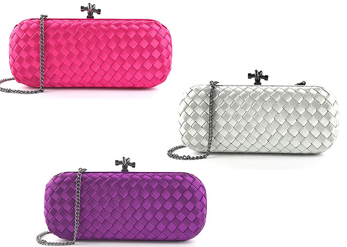 Silk Weave PVC Leather Fabric Plain Colorful Environmental Protection