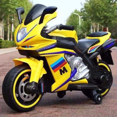 2-8 Years Old Kids Ride On Motorcycle with Music and Light/12V Rechargeable Battery