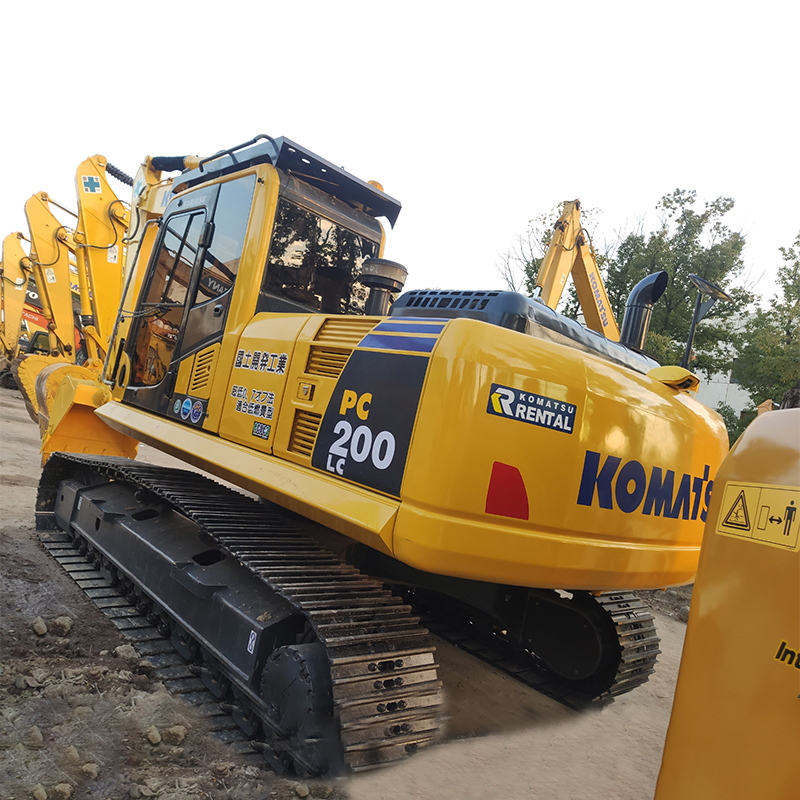2017 Year Used Komatsu PC200 Excavator 20 Ton Crawler Excavator with Original Engine