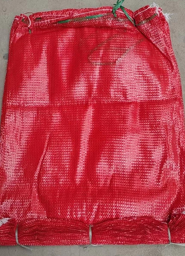 Polyester Drawstring Gym Bag High Density PP Net Produce Bag