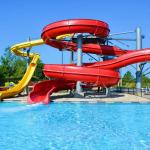 OEM Kids Water Park Playground Swimming Pool Outdoor Games Fiberglass Slide