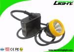 6.6Ah Black Mining Cap Lights , 420g Miners Helmet Light With 16 Hours Working
