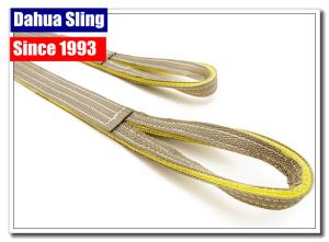 Wholesale Twisted Eye &amp; Eye Construction Lifting Straps , 60mm Crane Lifting Belt from china suppliers