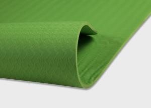 Wholesale Green One Layer TPE Sport Yoga Mat Anti Slip Lightweight High Performance from china suppliers