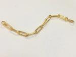 Thicker Brass Bracelet 18K Gold Chain for Men and Women in Various Lengths by