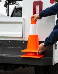 Carbon Steel Hairpin Truck Traffic Cone Storage Bracket with Pre-Drilled