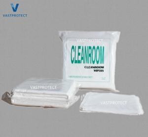 Wholesale 1009 Series 100% Polyester Double Knit Lint Free Cleanroom Wipers in White 120GSM from china suppliers