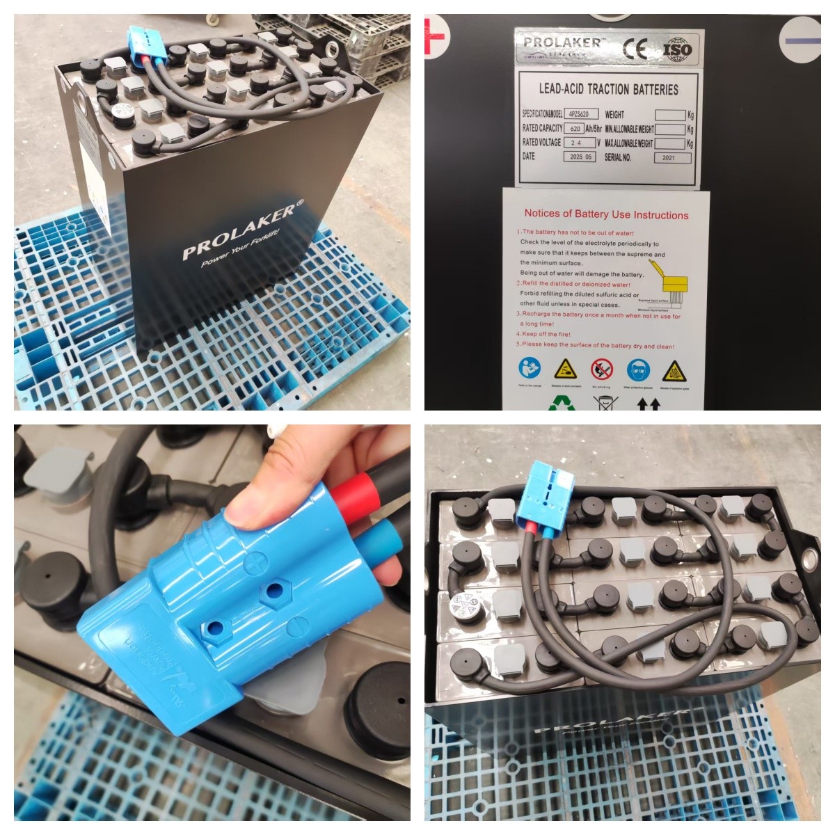 4HPZS620 24V 620Ah Long Cycle Life Regular Maintenance Battery with CE