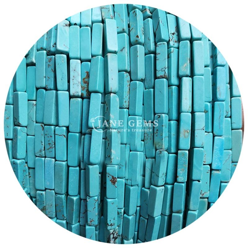 Wholesale Genuine Loose Gemstone Beads Rectangular Cuboid Loose Stone Beads Spacers Accessories for Diy Jewelry