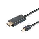 High Resolutions 4K 6.6Feet Mini Displayport To Hdmi Cable