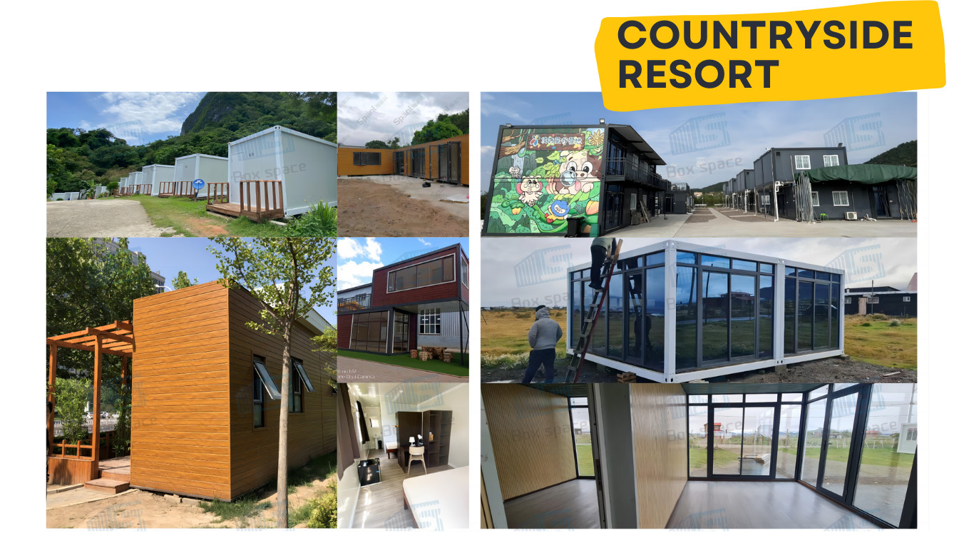 Q235B Galvanized Steel Frame Prefab Kit House Miniature House Model Sip Panel House Kit Container Van Office