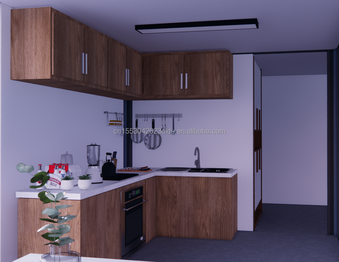 20 Foot Luxury Mobile House with Living and Aluminum Alloy Windows Customized Flat Villas
