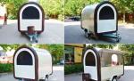 Outdoor Burger Factory Catering Mobile Fast Food Trailer With Stainless Steel