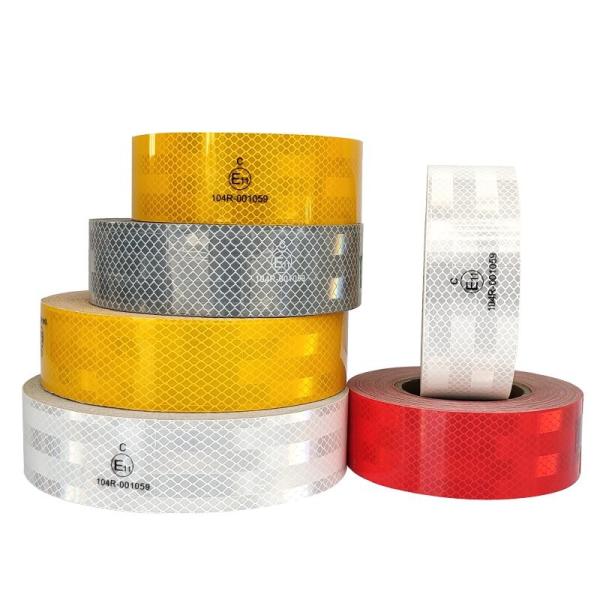 Self-Adhesive High Intensity Certified ECE 104R 2in *150ft Red / Yellow / White
