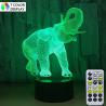 Buy cheap 3D Elephant Lamps for Boys Night Light Gifts Bedroom Elephant Gift 7 Colors from wholesalers