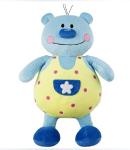 Blue Kid / Baby Music Plush Toys Customized For Early Learning