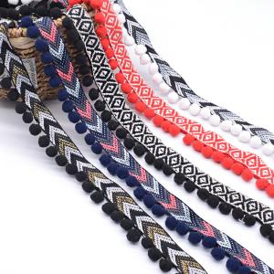 Wholesale 20KJ18 4cm 100% Polyester Pom Pom Trim from china suppliers