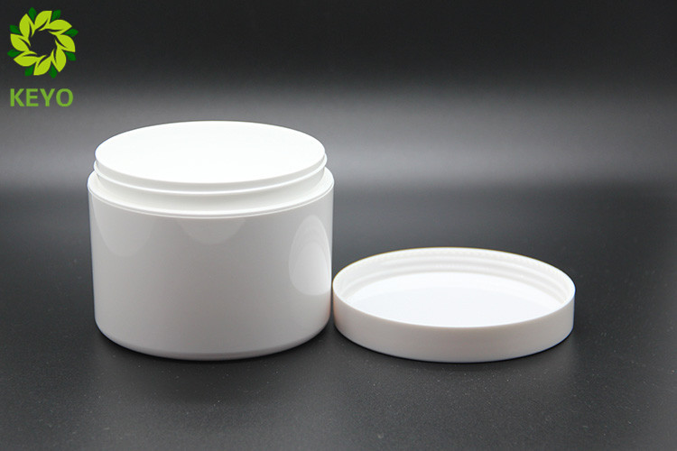 White PET Plastic Body Butter Jars 300g Round Shape Wide Mouth Type
