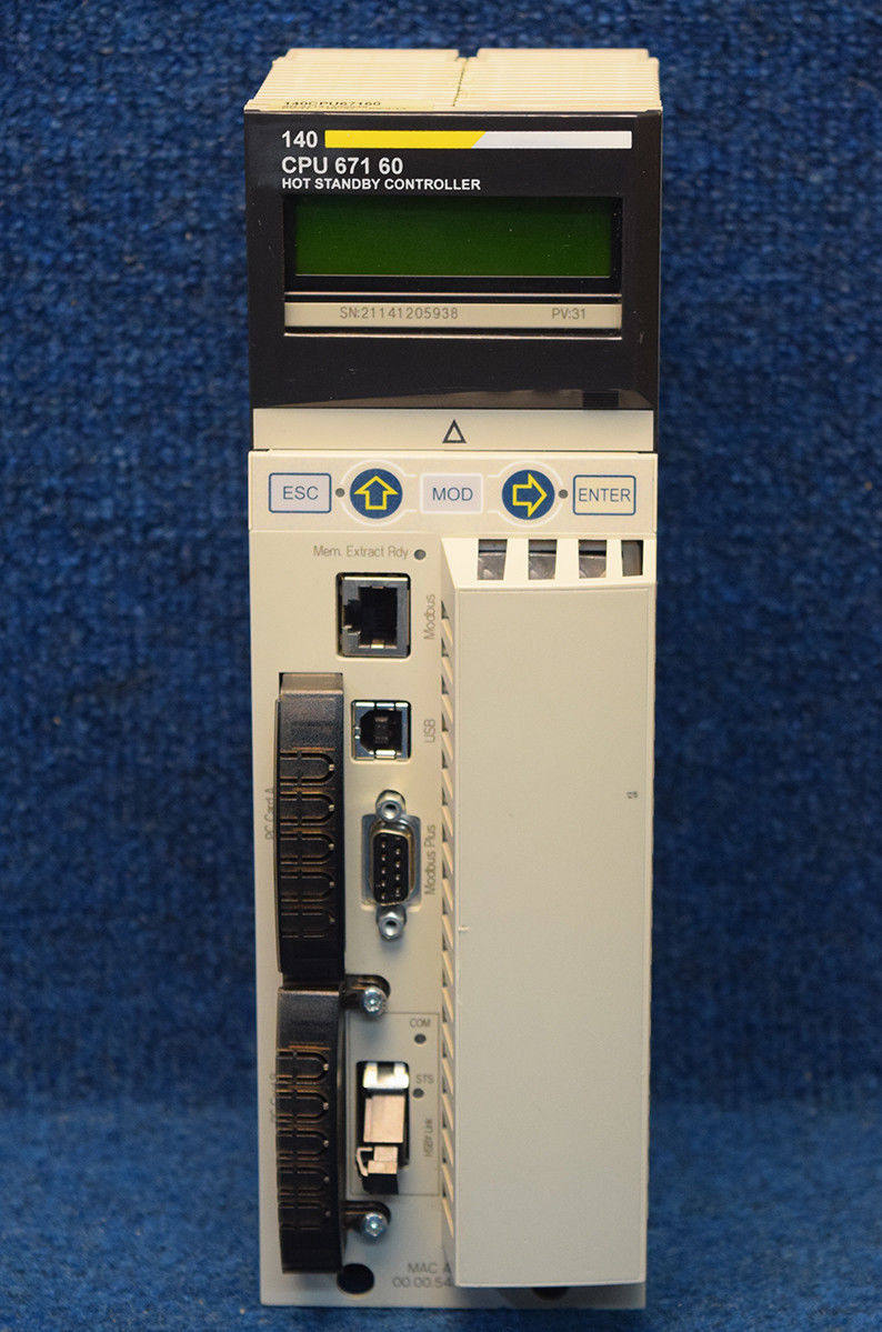 Odicon Schneider Power Interface Module 140CPU67160 CPU Module Quantum Processor HSBY 1024kB 266MHz