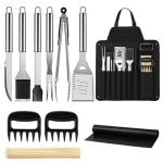 OCPO Kitchen BBQ Grill Supplies 16 Inch Men Women Stainless Steel BBQ Utensils
