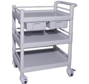Wholesale ABS Injection Molding Nursing Two Layers 923mm Hospital Instrument Trolley from china suppliers