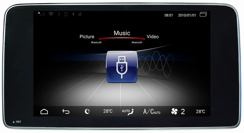Ouchuangbo media player GPS radio for ML GL 2013 support BT MP3 mirror link android 8.0 OS 4+32
