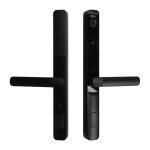 Black Home Glass Door Smart Lock For Sliding Door 2 Years Warranty