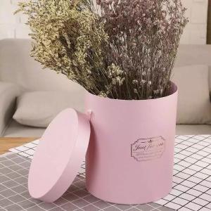 Wholesale Customized flower box paper hat round box for roses packaging from china suppliers