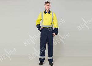Wholesale Double Stitching Safety Work Clothes High Visable Orange Jacket Bib Pants Suit from china suppliers