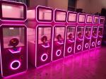 Coin Operated Pink Gift Vending Machine Arcade Game Capsule Toy Lottery