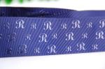25 MM Raised Logo Printed Satin Ribbon For Birthday Gifts Packaging Decoration