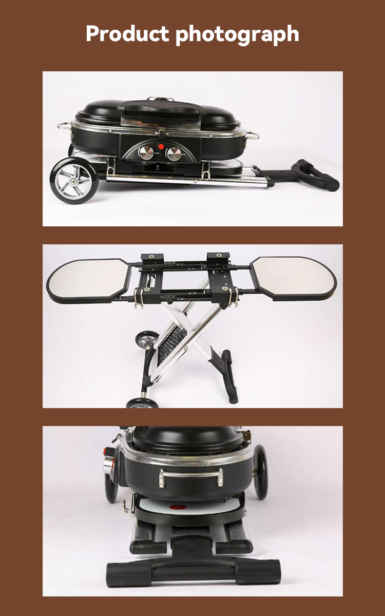 Steel Custom Stand-Up Propane Camping Cooking Outdoor Barbeque Foldable Portable Folding Gas BBQ Grill
