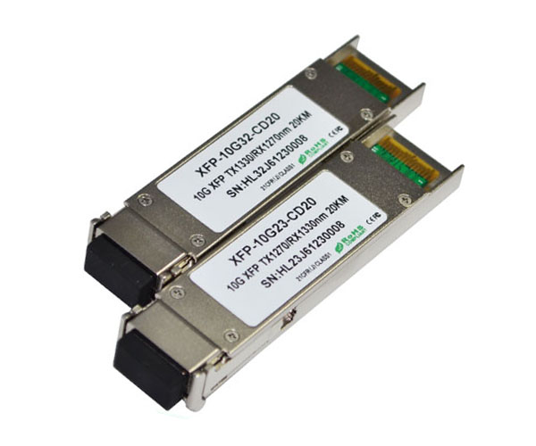Single XFP Optical Module Transceiver Gigabit Ethernet -14dBm Receiver Sensitivity