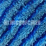 Household Microfiber Wet Mop Pads square blue stripe twist hard silk wet flat