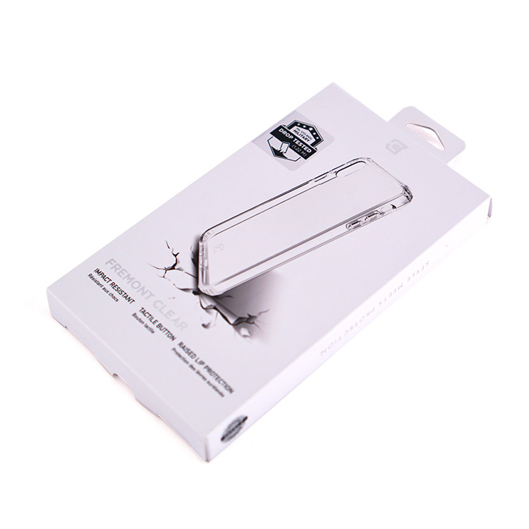 Hanging Custom Product Boxes Phone Case Packaging Debossing CMYK Printing