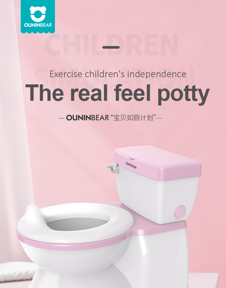 Pink Eco Friendly Baby Training Potty Seat with Custom Logo for Training