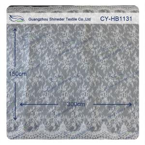 Wholesale 100 Nylon Bridal Chantilly Lace Swiss Voile Lace Fabric , Custom Printed from china suppliers